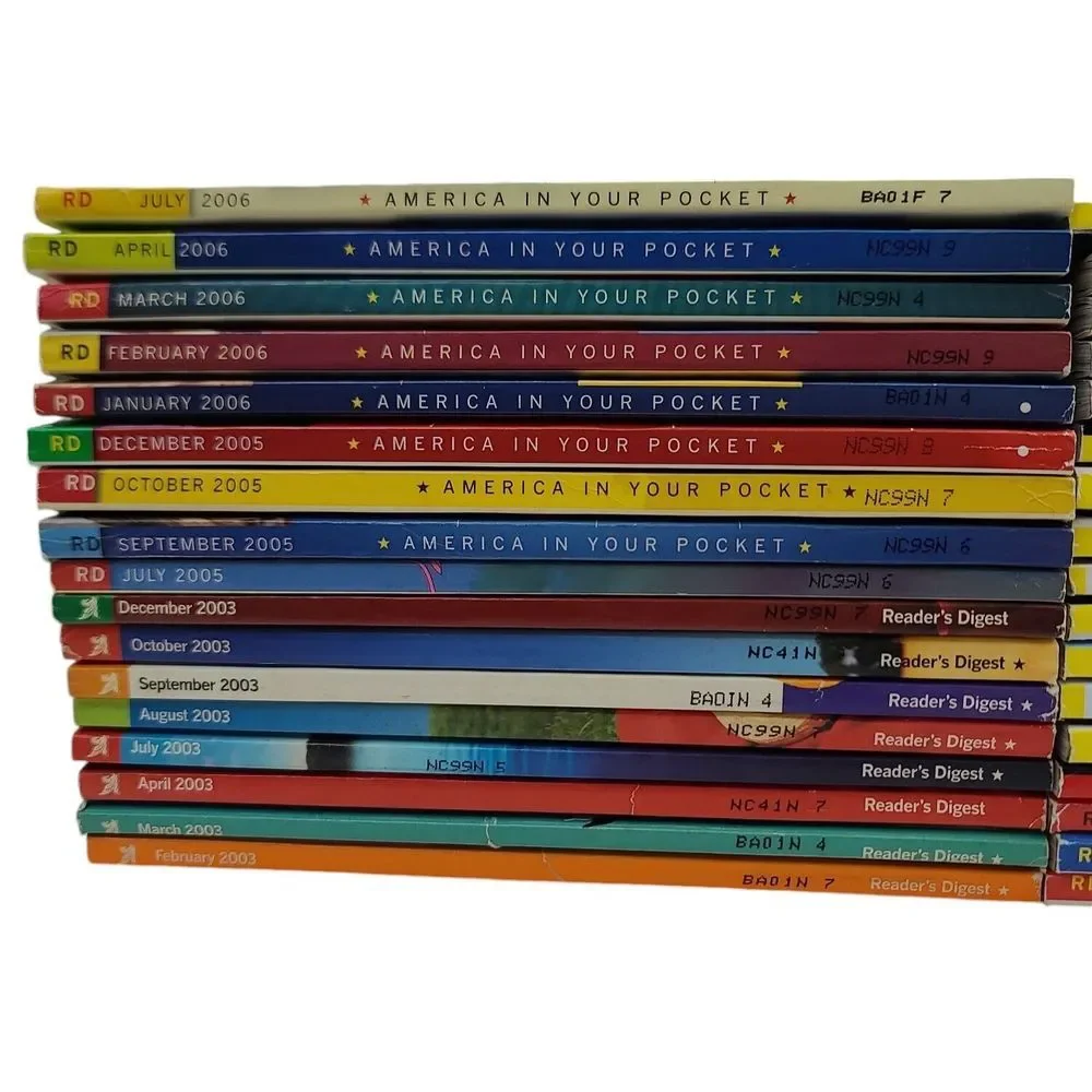 Readers Digest Magazines 34 Issues 2003 - 2009 Vintage Celebrity Health Politics